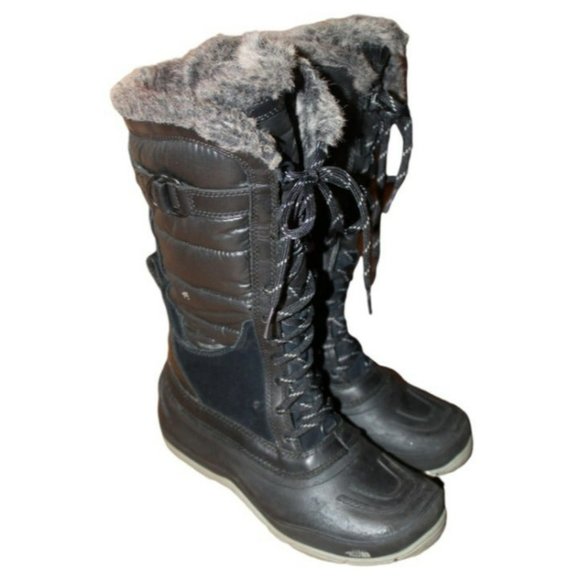 The North Face Shoes | The North Face PrimaLoft TNF Winter Grip Women's Lace-Up Boots Size 6 (US) | Color: Black/Gray | Size: 6 | Brandon_Giddens's